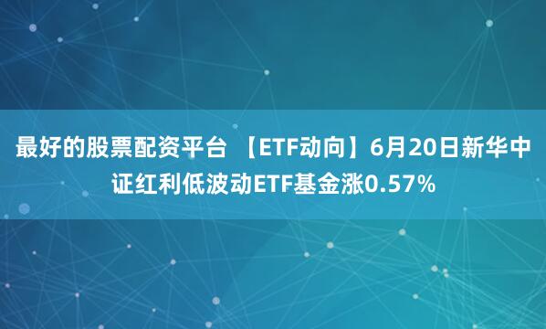 最好的股票配资平台 【ETF动向】6月20日新华中证红利低波动ETF基金涨0.57%
